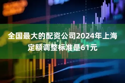 全国最大的配资公司2024年上海定额调整标准是61元