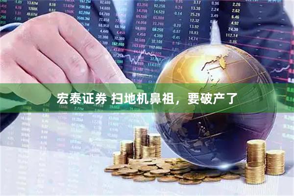 宏泰证券 扫地机鼻祖，要破产了
