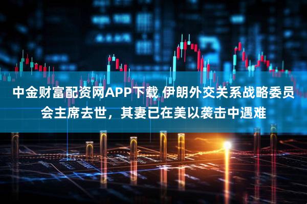 中金财富配资网APP下载 伊朗外交关系战略委员会主席去世，其妻已在美以袭击中遇难