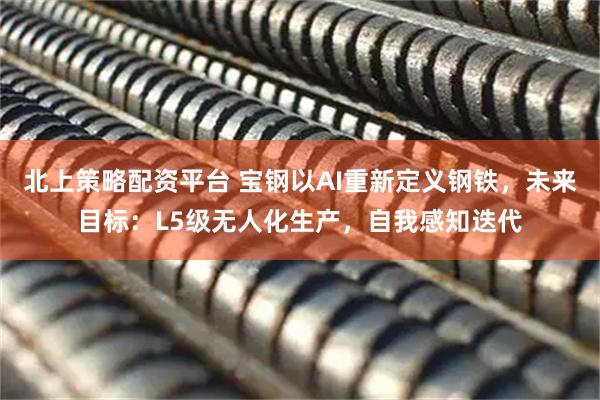 北上策略配资平台 宝钢以AI重新定义钢铁，未来目标：L5级无人化生产，自我感知迭代